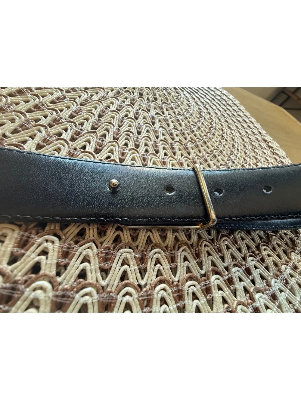 Vintage Christian Dior Reversible Men's Leather Belt M/L black/brown